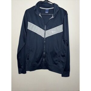 Nike Jogging Jacket Navy Blue And Gray